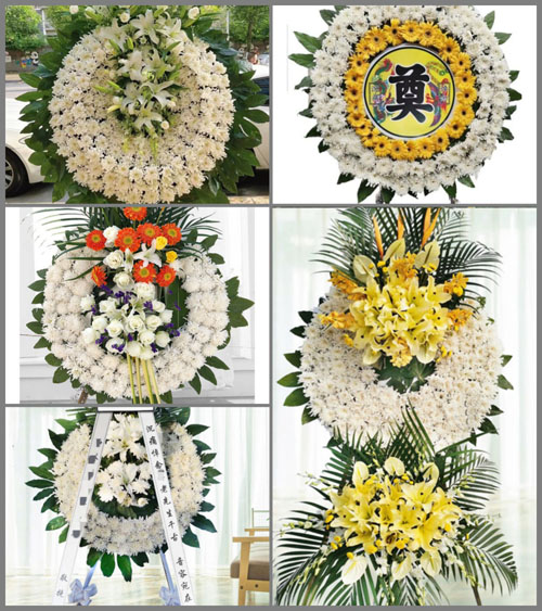 湖北黄冈市黄梅县柳林乡飞虎岭村花圈速递